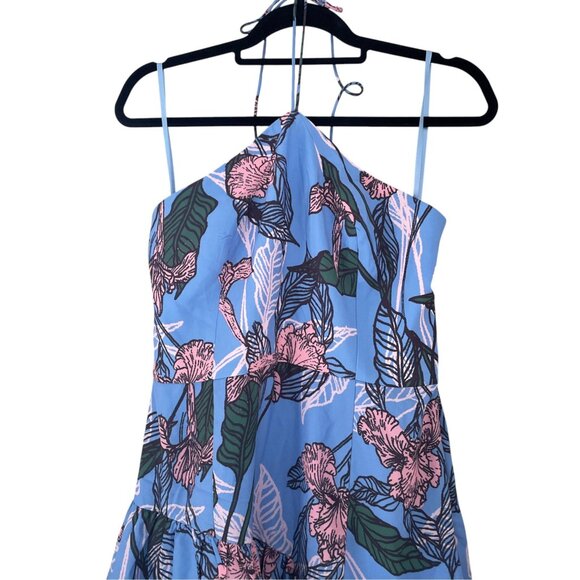 Hutch Renata Halter Mini Dress Peri Inked Iris NWT Anthropologie - Picture 2 of 16